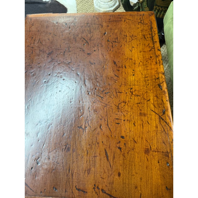 19th Century Antique Pine Trunk/Coffee Table With Iron Detail For Sale - Image 9 of 9