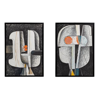 Nero Ceccarelli, 1975, Screenprint, Set of 2 For Sale