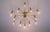 Golden 12-Arm Sputnik Ceiling Lamp, 1970s For Sale - Image 4 of 14