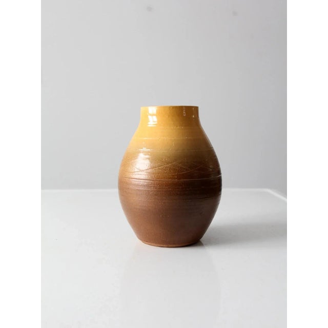 Late 20th Century Vintage Studio Pottery Vase For Sale - Image 5 of 8