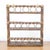 Mid-Century Modern Mid 20th Century Audoux Minet Style Shelf, Rattan Wood Wall Shelf For Sale - Image 3 of 3