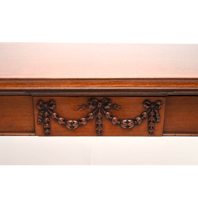Brown Antique Edwardian Console Table, 1900s For Sale - Image 8 of 11