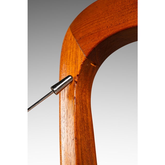 Single Danish Mid-Century Modern "Ingrid" Model Dining Chair in Teak & Original Fabric Attributed to Niels Koefoed, Denmark, C. 1960s For Sale - Image 17 of 18