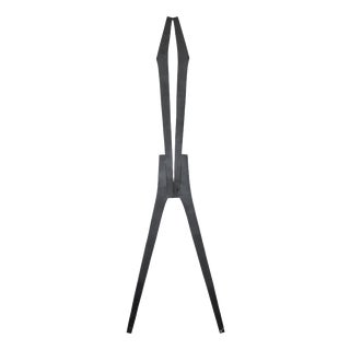 Signes Wall Sculpture in Black Lacquered Steel by Jean-Baptiste Van Den Heede For Sale