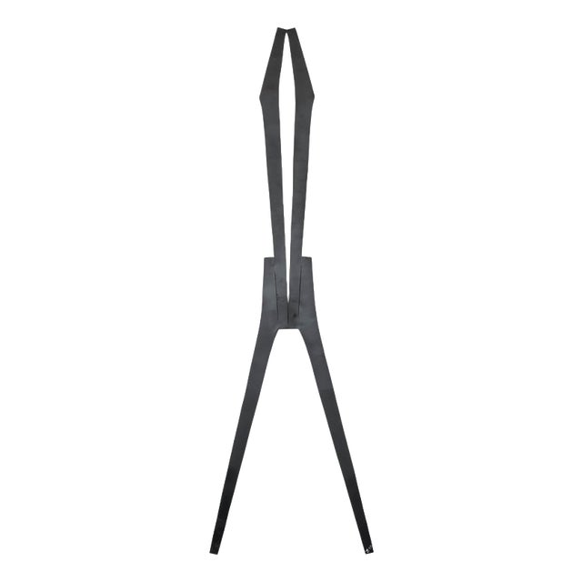 Signes Wall Sculpture in Black Lacquered Steel by Jean-Baptiste Van Den Heede For Sale