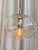 Stunning space age biomorphic ‘futura’ pendant light by koch & lowy for peill & putzler, 1970s, germany. Clear glass...