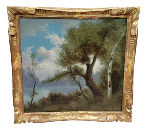 Da Silva after Corot, Landscape, Late 19th Century, Oil on Panel, Framed