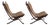 Focus Sling Lounge Chairs from Bramin Møbler, 1970s, Set of 2 For Sale