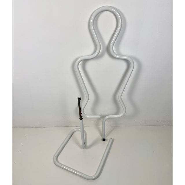 White Tubular Mannequin Silhouette Coat Rack, Italy, 1980s For Sale - Image 6 of 7