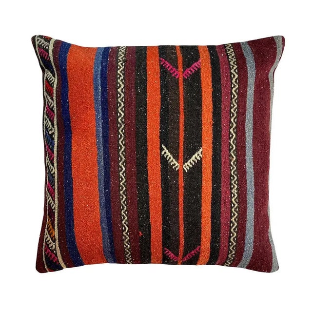 Vintage Kilim Pillow Cover For Sale - Image 10 of 11