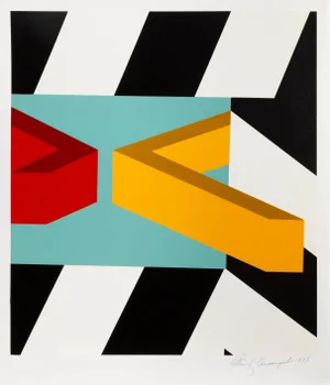 Allan D'Arcangelo, Caves, 1979 Pop Art Screenprint