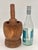 Beautiful antique French wooden mortar and pestle with a primitive, rustic, and industrial apothecary look. This turned...