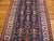 1880s Blue Navy Geomtric Tribal n.w. Persian Carpet 4' X 10' Handmade Wool Rug For Sale - Image 4 of 5