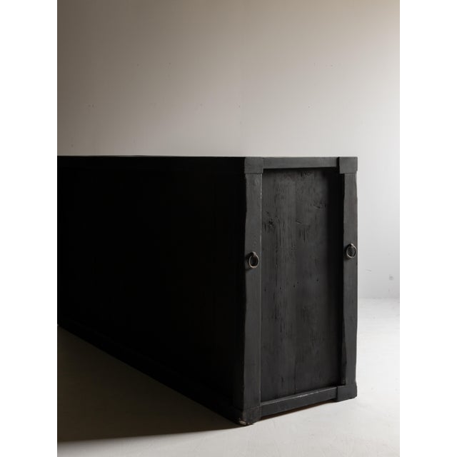 Japanese Antique Large Tansu 1860s-1900s / Sideboard Wabi Sabi For Sale - Image 14 of 18