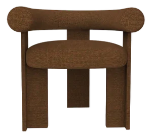 Collector Modern Cassette Chair in Chocolate Fabric by Alter Ego