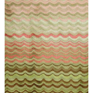 The House of Scalamandré New Wave Fabric, Coral For Sale