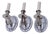 1980s Virginia Metalcrafters Set of 3 Silverplate Bronze Sconces For Sale