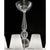 Contemporary luxury italian chandelier in Murano glass. Elegant chandelier in transparent glass made in Murano and chromed...