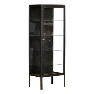 Polished Iron Medicine Cabinet, 1920s For Sale