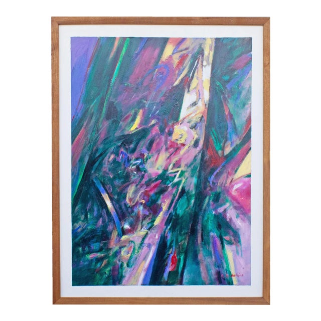 Oil on Canvas Abstract Painting by Robert Berkshire For Sale