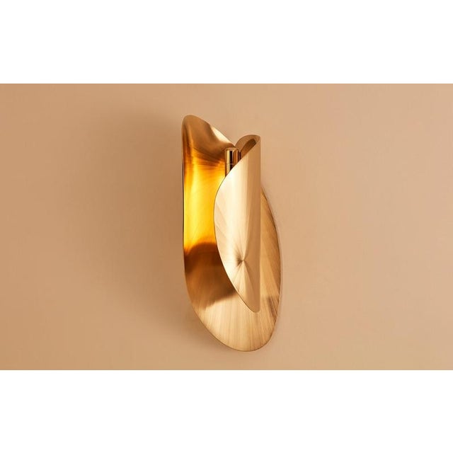 Metal Oblong Dune Medium Wall Lamp by Jennifer Midoz For Sale - Image 7 of 9