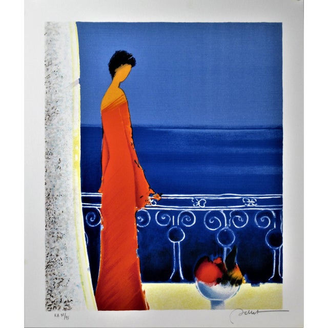 Emile Bellet, Femme en Rouge (Woman in Red), Circa2000 For Sale