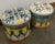 Majolica Italian Ceramic Terracotta Hand Painted Hollywood Regency Stool For Sale - Image 9 of 10