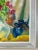 Textile Still Life With "Flowers" Oil Painting by Lee, 1960s For Sale - Image 7 of 12