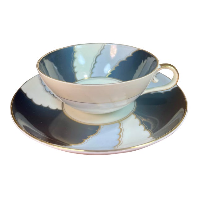 Vintage Diamond China (Occupied Japan) Cup & Saucer For Sale