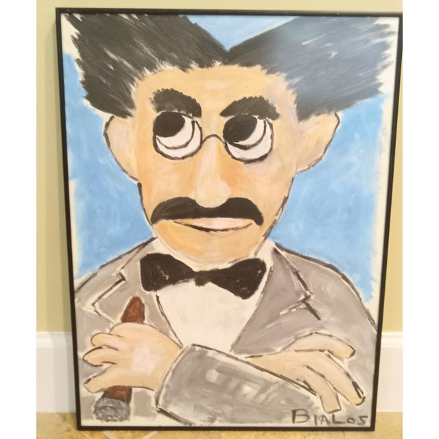 2000 - 2009 Original Artwork "Groucho" Acrylic Painting For Sale - Image 5 of 5