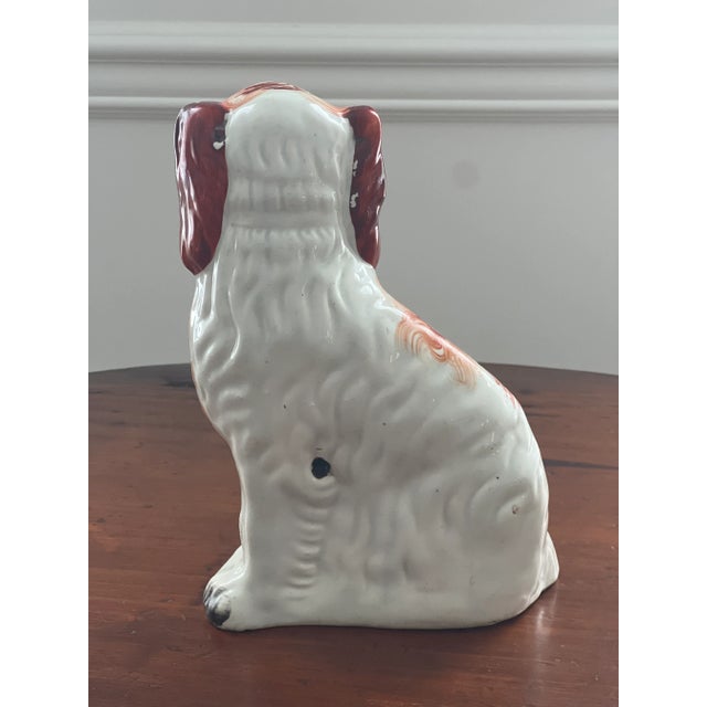 Early 20th Century Staffordshire Spaniel Dogs - a Pair For Sale In Washington DC - Image 6 of 12