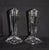 Transparent Rosenthal Crystal Madison Candlesticks Vintage Merrill Lynch Etched Bull Pair For Sale - Image 8 of 15