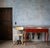 Chinoiserie Vintage Chinoiserie Crimson Writing Desk – Hollywood Regency / Postmodern Eclectic For Sale - Image 3 of 11