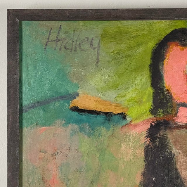 Charles "Li" Hidley (American, 1921-2003) - Vintage Postmodernist Abstract Figurative Painting, Signed (Ca. 1970, Oil on Canvas) For Sale - Image 4 of 7