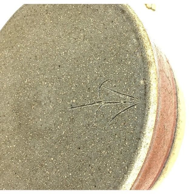 Artisan Hand Thrown Clay Salt or Sugar Cellar For Sale - Image 9 of 11
