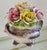 1950s Vintage Italian Capodimonte Porcelain Rose Centerpiece Basket For Sale - Image 5 of 18