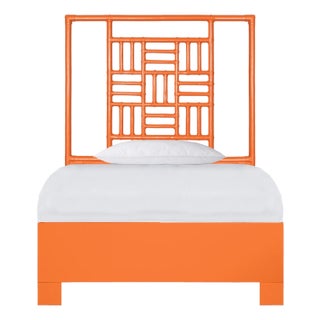 Finn Platform Bed Twin Extra Long - Orange For Sale