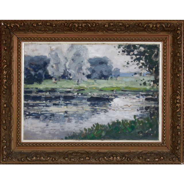 Otto Pladers (1897-1970) - Landscape. 1942, cardboard, oil, 50x69.5 cm This piece has an attribution mark, I am sure that...