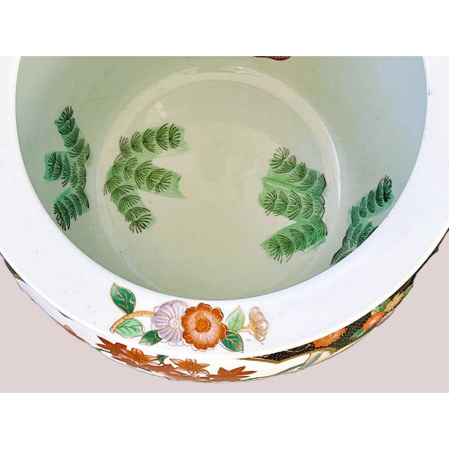 1970s 1970s Porcelain Fishbowl Planters - A Pair For Sale - Image 5 of 10