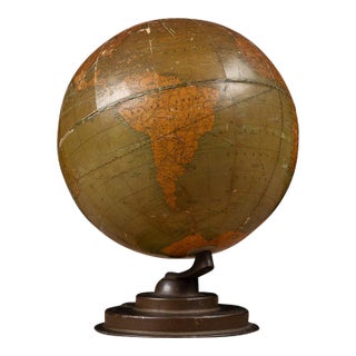 Vintage Gilmore Advertising Terrestrial Globe by Cram For Sale