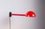 Mid-Century Modern Postmodern Extendable Wall Lamp in Red Metal, 1970s For Sale - Image 3 of 14