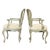 Late 19th Century Pair of 19th C. Painted Louis XV Armchairs With Openwork Scroll Backs For Sale - Image 5 of 5