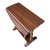 Brown 1930s William and Mary Style Drop Leaf Chair-Side Table in Distressed Oak For Sale - Image 8 of 12