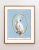 Reproduction White Cockatoo Bird on Blue Background Unframed Pigment Print For Sale - Image 4 of 4