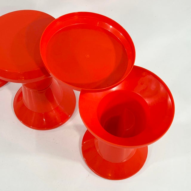 1970s Taormina Table & Stools from Giganplast, 1970s, Set of 5 For Sale - Image 5 of 11