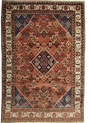 Semi Vintage Hand Knotted Persian Rug