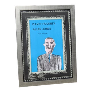 1966 Vintage "David Hockney" Galerie Sedar Exhibition Poster For Sale
