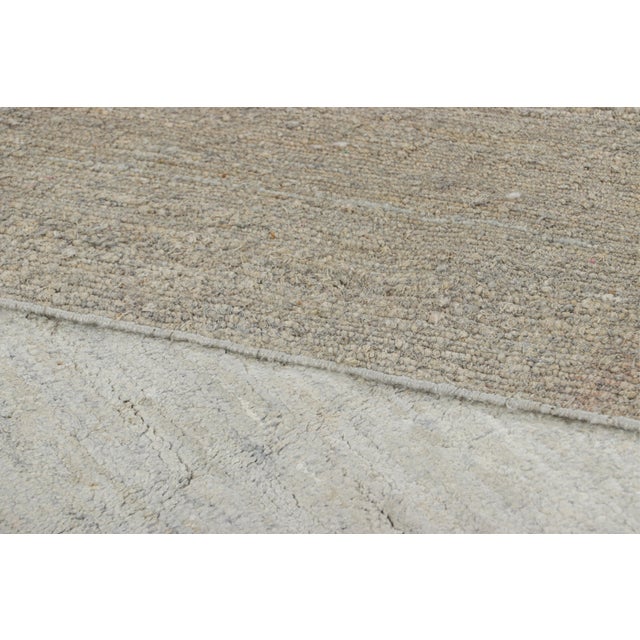 Gray Rug & Kilim’s Oversized Modern Textural Rug in Gray Tones For Sale - Image 8 of 8