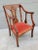 1940s Newspaper Reading Chair With Velvet Seat For Sale - Image 10 of 12