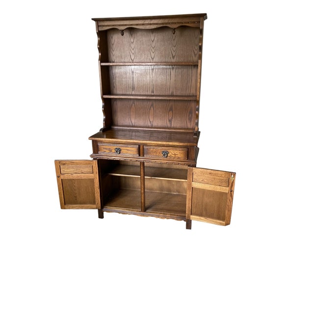 Wood Vintage Welsh Dresser, 1980 For Sale - Image 7 of 13